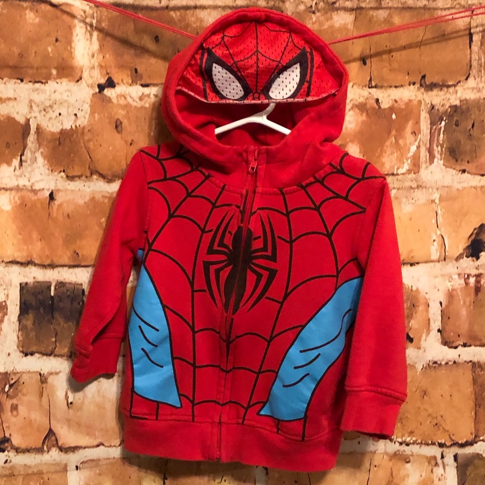 Boys Zip Up Spider-Man Hoodie